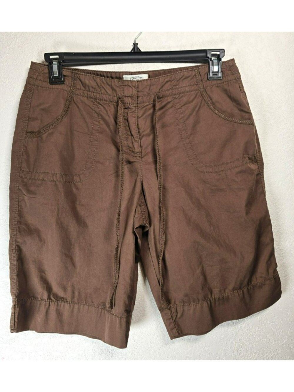 Ann Taylor Loft Elevated Basics Gorpcore Sportstyle Bermuda Shorts Womens Sz 10P
